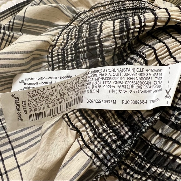 Zara Check Stretch top - Picture 10 of 11